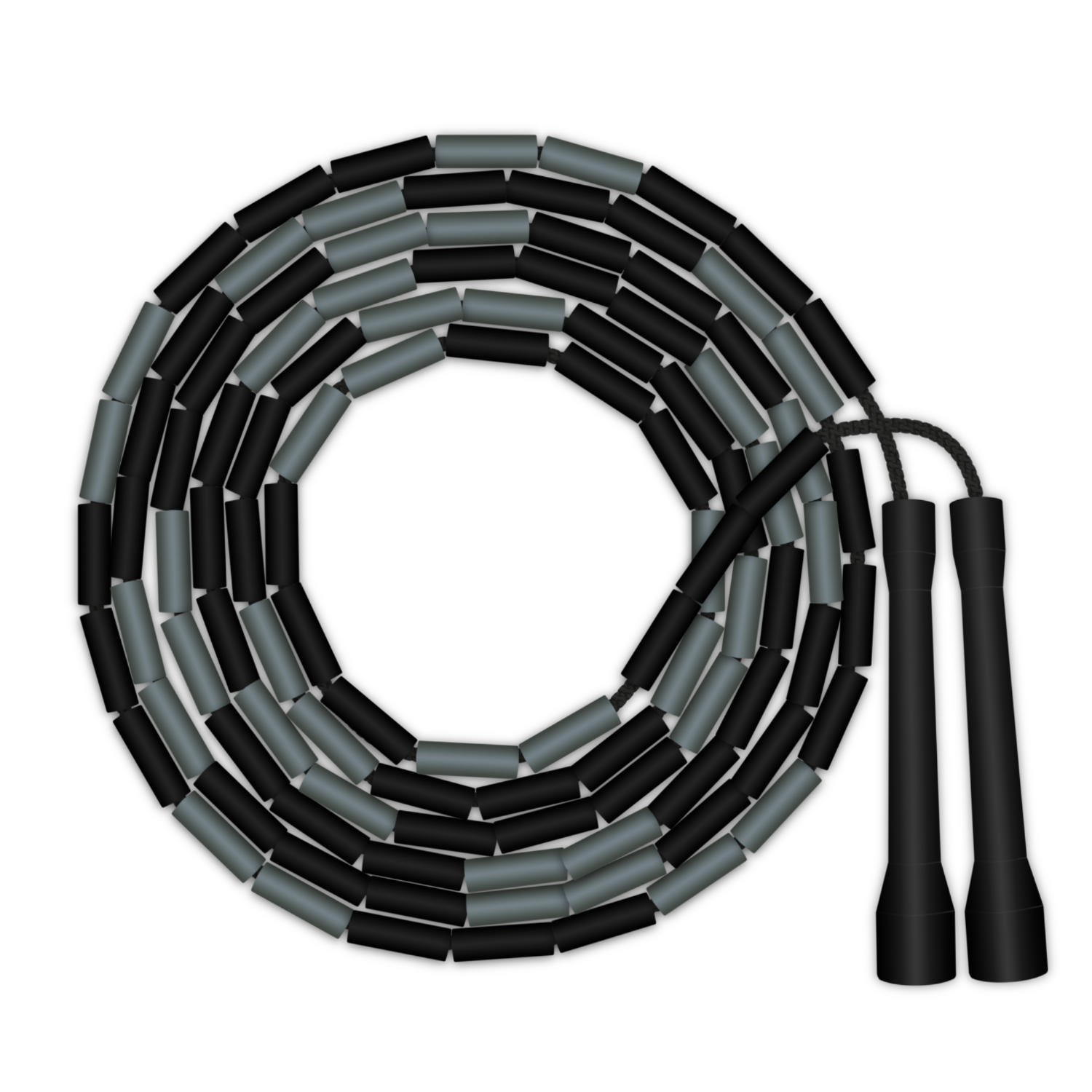 Anthracite Beaded Rope - Coach Chris | The Jump Rope Company
